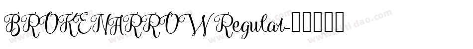 BROKENARROW Regular字体转换